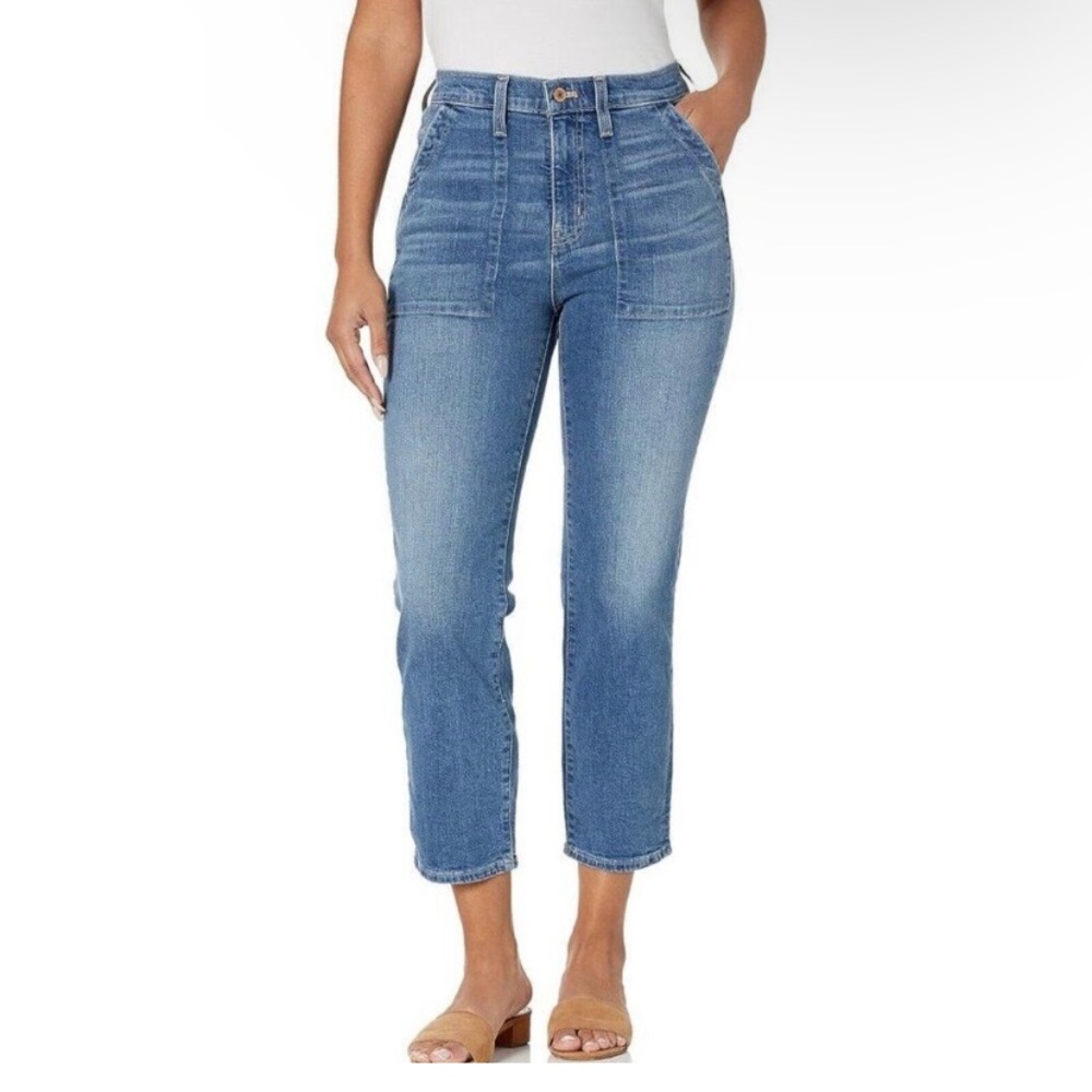 J. Crew Cropped Ankle Patch Pocket Utility Jeans NWT 31P